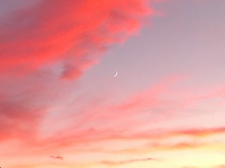Stunning moonrise